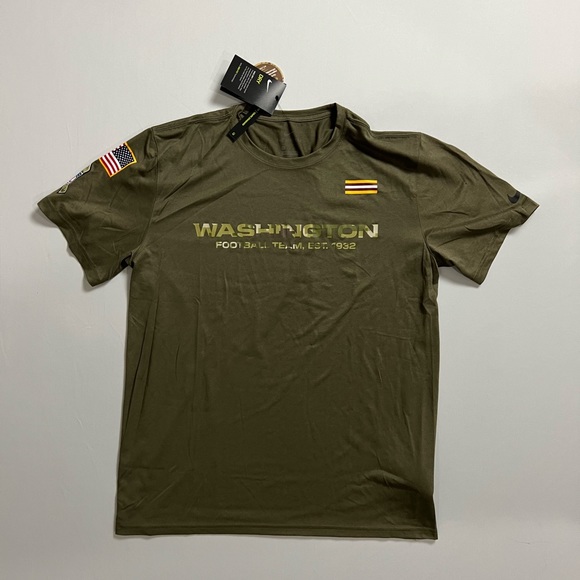 Nike Washington Football Team Salute To Service Dri-Fit Green Shirts - Picture 4 of 5